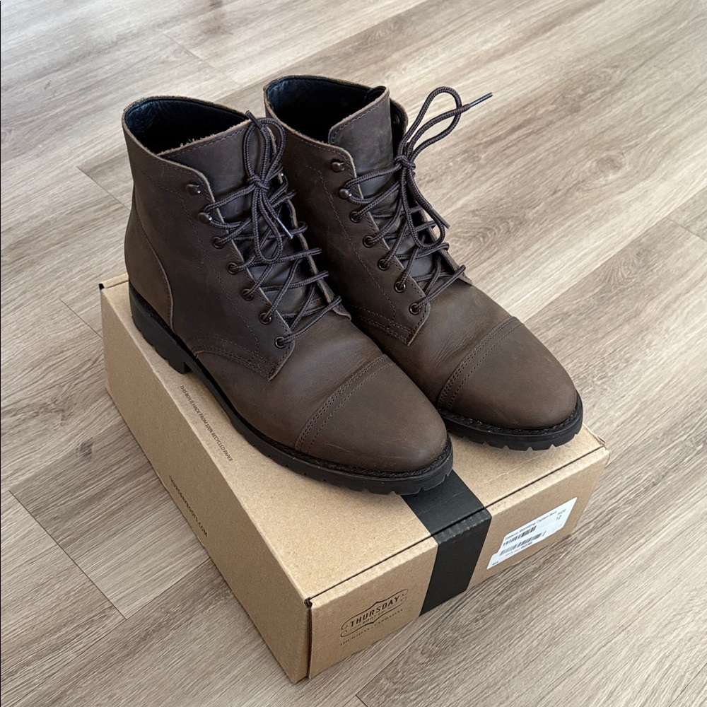 Thursday Boots Tobacco Stormking Captain. Size 12